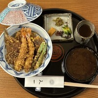 天一 本店 - 天丼•赤出汁•漬物