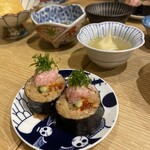 Sushi To Oden Ninoya - 筋子に中落ちに、好きなものばかりの巻物。