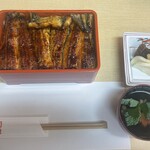 駿河屋 - 特上うな重(蓋なし)