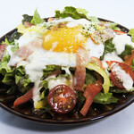 fried egg caesar salad