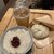 豆神家 - 料理写真:あずき豆花とレモンティー、白菜肉まん