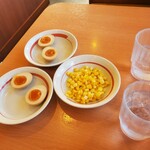 幸楽苑 - 価格調整の為にオーダーした味玉130円×2　　コーン130円です〰️‼️