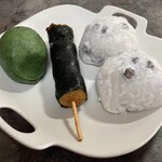 和菓子 伊勢屋 - 草餅（こしあん）・いそべだんご・豆大福