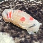 230602684 - ヒラメ　押し花　錦鯉バージョン