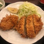 Sakura Shokudou - メンマハーフとコロッケセット定食