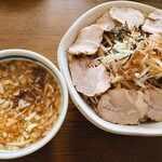 麺's ラッキーパンチ - 豚生姜つけ麺（税込1,100円）テイクアウトして家で麺を茹でて食べました。