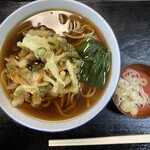 Teuchi Soba Hiranoya - かき揚げ天ぷらそば　税込み700円