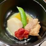 中の湯温泉旅館 - 炊合せ