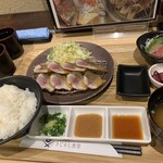 小田原漁港 さじるし食堂 - 半アジ定食