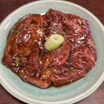 焼肉家東貴 - ランチタイム 焼肉定食 Ｂ の ハラミ，タン焼　(2024/01)