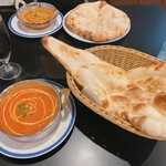 ナマステ インド レストラン - シーフーカレーセット(ドリンク、サラダ付き)900円