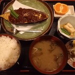 和食処 九助 - 米茄子の鶏味噌かけ定食