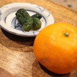 柳家 - 2014年12月再訪：〆小胡瓜漬＆蜜柑☆
