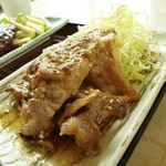 Dec, 13 付け合せのお数、豚の焼肉