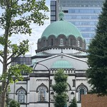 スターバックスコーヒー 御茶ノ水ソラシティ店 - ニコライ堂が見えます。