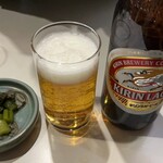 信州そば 佐久 - 瓶ビール