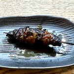 かぶと - 肝焼き：ほろ苦さの中に甘みがあり、とっても美味しい。