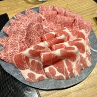 しゃぶしゃぶ KINTAN 代官山本店 - ランプ　イチボ　ポークロース