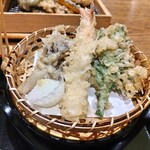 天竜そば こたけ庵 - セットの天ぷら