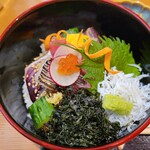本日の海鮮丼御膳