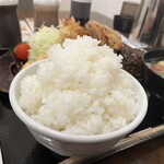 わ楽 - ご飯…今回は、「普通の大盛」で　R6.1.8
