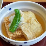 京豆冨不二乃 - 揚げ湯葉　揚げ出し豆腐