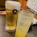 宮古2号店 宮古島の伝統料理 - 生中とシークヮーサーサワー
