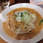 旭川ラーメン番外地 - 味噌ラーメン（モヤシトッピング）