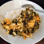 チャイナ酒家 唐苑 - ミニ餡掛け高菜ご飯150円。
