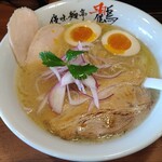 麺処若武者 本店 - 元祖・濃厚福島鶏白湯（味玉入り）