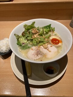 船橋 蔭虎 - こだわり麺の鶏白湯塩そば