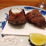 傳 - [2023年12月　訪問]河豚のから揚げ。