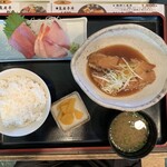 Gyokai Tei - からすかれい煮付け定食（1,380円）