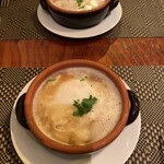 Bisutoro Ebisuya - えびすや看板メニューの特製にんにくスープ