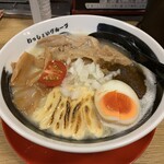 麺屋 団長 - 塩豚骨ジェノバ（麺大盛り）