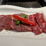 横浜焼肉kintan - ■豪華PRIMEハラミ…PRIMEは、脂身がやや少なく、肉本来の旨味が味わえるが、脂が口いっぱいに広がるジューシーな和牛の方が好み。