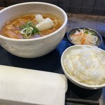 カレーうどん ひかり - ご飯セットは必須