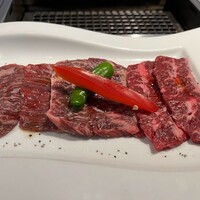 横浜焼肉kintan - ■豪華PRIMEハラミ…PRIMEは、脂身がやや少なく、肉本来の旨味が味わえるが、脂が口いっぱいに広がるジューシーな和牛の方が好み。