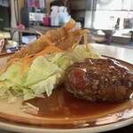 花・花 - ハンバーグ・海老フライ