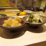 鮨 たかはま - ガリ・しゃくしな漬け