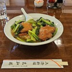 三和楼 - 排骨飯1,200円　スープ付き