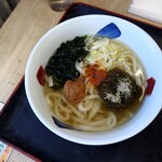小田原パーキングエリア（下り） フードコート - 小田原　梅うどん　600円