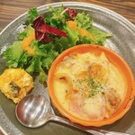 Baketto - チキンとベーコンのクリームグラタンプレート（1390円＋税）