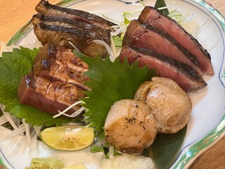 h Warayaki Goya Matafuku - 名物【海鮮藁焼き盛合わせ】