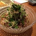 焼鶏あきら 中目黒本店 - 鶏のタタキ