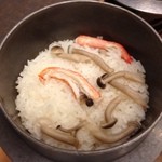 Sansatei - 晩飯の〆の釜飯。