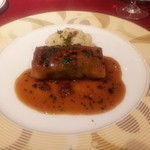 リバージュ イソヤマ - 【肉料理】黒毛牛フィレ肉のステーキ  スーヴァロフ風  トリュフのソースで