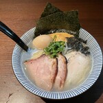 Shunsai Menya Garyuu - 特製魚介そば 貝×鮟肝（1200円）