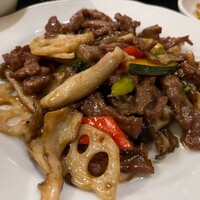 中国料理 盤古殿 新横浜プリンスホテル店 - ■ランチセット　牛肉オイスターソース炒め￥1,455…柔らかくてジューシー