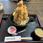 居酒屋食堂 なじみ - のぼり鶏天丼 1000円